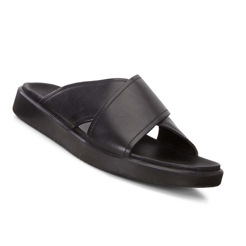 Men's Ecco Flowt Lx Sandals Black | USA 589CTV